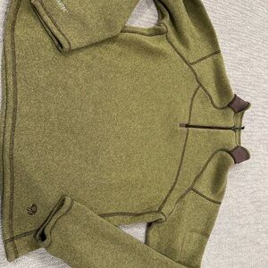 Mountain Hardwear Green Cowl Neck Sweater with Durable Material
